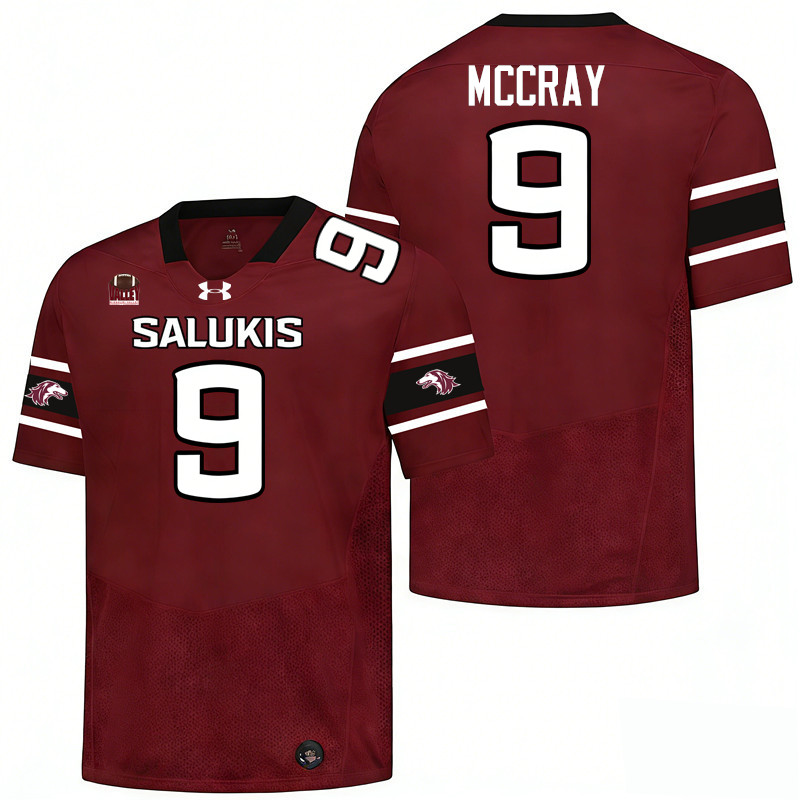 Southern Illinois Salukis #9 Fabian McCray College Football Jerseys,Uniforms-Maroon